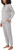 Nautica Women's 2 Piece Fleece Pajama Sleepwear Set, Gray Stars, Small