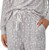 Nautica Women's 2 Piece Fleece Pajama Sleepwear Set, Gray Stars, Small