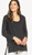 Lilla P Women's Scoop Neck Tunic Tee, Black, X-Small
