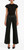 Victoria Beckham Edie Low Waist Cropped Kick Jean, Black Gloss, 29