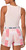 DKNY Women's 2 Piece Outfit Clothing Set Tank Top & Short, Cream Pink Plaid, X-Large