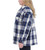 HFX Ladies Shirt Neck Collar Jacket, Relaxed fit, Multi Color, 2X-Large