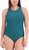 Eddie Bauer Women's Multi Strap One Piece Swimsuit, Green, Medium
