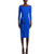 Chiara Boni La Petite Robe Tushana Square Neck, Sheath Dress, Azulejo, 16