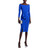 Chiara Boni La Petite Robe Tushana Square Neck, Sheath Dress, Azulejo, 16
