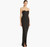 ML Monique Lhuillier Talia Strapless Long Dress, Sweetheart Neck, Black, 4