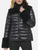 DKNY Women's Short Fall Weather Puffer Jacket, Black, X-Large