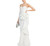 Chiara Boni La Petite Robe Ethane Long Rosette Gown, White, 8