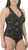 Eddie Bauer Women's Midweight Ruched Shaping One Piece Swimsuit, Black Pink Floral, Small