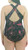 Eddie Bauer Women's Midweight Ruched Shaping One Piece Swimsuit, Black Pink Floral, Small