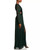 AQUA Formal Long Crinkle Cut Out Maxi Dress, Emerald, 6