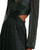 AQUA Formal Long Crinkle Cut Out Maxi Dress, Emerald, 6