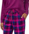 Nautica Women's 2 Piece Fleece Pajama Sleepwear Set, Purple Plaid, Medium