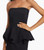 Chiara Boni La Petite Robe Strapless Peplum Gown, Black, 6