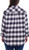 Weatherproof Vintage Women's Classic Fit Long Plaid Flannel Shirt, Black, Large