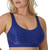 Bali Women's Full Coverage Comfort Revolution Wireless Bra, Navy Dot, Medium
