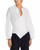 A.L.C. Madison Shirt, Front Buttons, Side Wrap Closure, White, 0