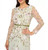 Adrianna Papell Women's Floral Long Sleeve Beaded Gown, Mint Glass, 14