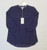Tommy Bahama Women's Geo Clip 3/4 Sleeve Top, Island Navy, Small