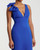 Mac Duggal Sleeveless, V Neck Bow Detail Mermaid Gown, Royal Blue, 14