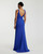 Mac Duggal Sleeveless, V Neck Bow Detail Mermaid Gown, Royal Blue, 14