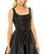 Mac Duggal Metallic Pleated Bodice Ballgown, Square Neckline, Black, 8