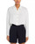 Ramy Brook Skyla Cropped Button Up Blouse, Long Flared Sleeves, Ivory, Large
