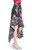 Lewit Women's Asymmetrical Floral Print Skirt, Navy Night, 16