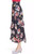 Lewit Women's Asymmetrical Floral Print Skirt, Navy Night, 16
