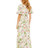 Mac Duggal Floral Print, Faux Wrap Flutter Sleeve A-Line Gown, Floral Multi, 2