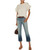 Current Elliott Women's The Cropped Straight Jeans, Indigoombrew, 27