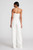 Halston Chain Strap Jumpsuit, Scoop Neck, Sleeveless, Chalk, 2