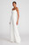 Halston Chain Strap Jumpsuit, Scoop Neck, Sleeveless, Chalk, 2