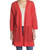Tommy Bahama Women's Mesh Knit Longline Cardigan Sweater, Poppy Red, Small