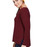 United By Blue Himley Waffle Sweater, Cuffs And Hem Band, Plum, Large