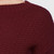 United By Blue Himley Waffle Sweater, Cuffs And Hem Band, Plum, Large