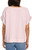 Gloria Vanderbilt Women's Short Sleeve Cotton Gauze Pullover, Pink, Large