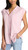 Jachs Girlfriend New York Women's Button Front Blouse, Pink, Large