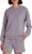 Lazypants Women's Long Sleeve Luxe Crewneck Pullover Sweatshirt, Light Purple, Medium