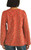 Lucky Brand Women's Long Sleeve Floral Peasant Top, Baked Apple Multi, Small
