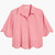Beach Lunch Lounge Women's Blue Clo Eyelet Border Button Up Shirt, Frozen Rasberry, X-Large