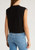 BLANKNYC Women's Sweater Vest, Sleeveless Knit Textured, Black, Medium