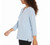 Banana Republic Women's V-Neck 3/4 Length Sleeves Shirt, Blue, X-Large