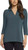 Matty M Women's Collared 3/4 Sleeve Top, Heather Teal, Large
