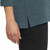 Matty M Women's Collared 3/4 Sleeve Top, Heather Teal, Large