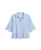 Beach Lunch Lounge Women's Blue Clo Eyelet Border Button Up Shirt, Azure Bliss, Small