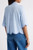 Beach Lunch Lounge Women's Blue Clo Eyelet Border Button Up Shirt, Azure Bliss, Small