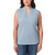 Modern Ambition Women's Ruffle Collar Sleeveless, Blue, Medium