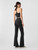 GapFit Women's Flare Legging, High Waisted Sweat Wicking, Black, X-Large