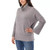 CYRUS Women's Cowl Neck Sweater, Medium Heather Gray, 2X-Large